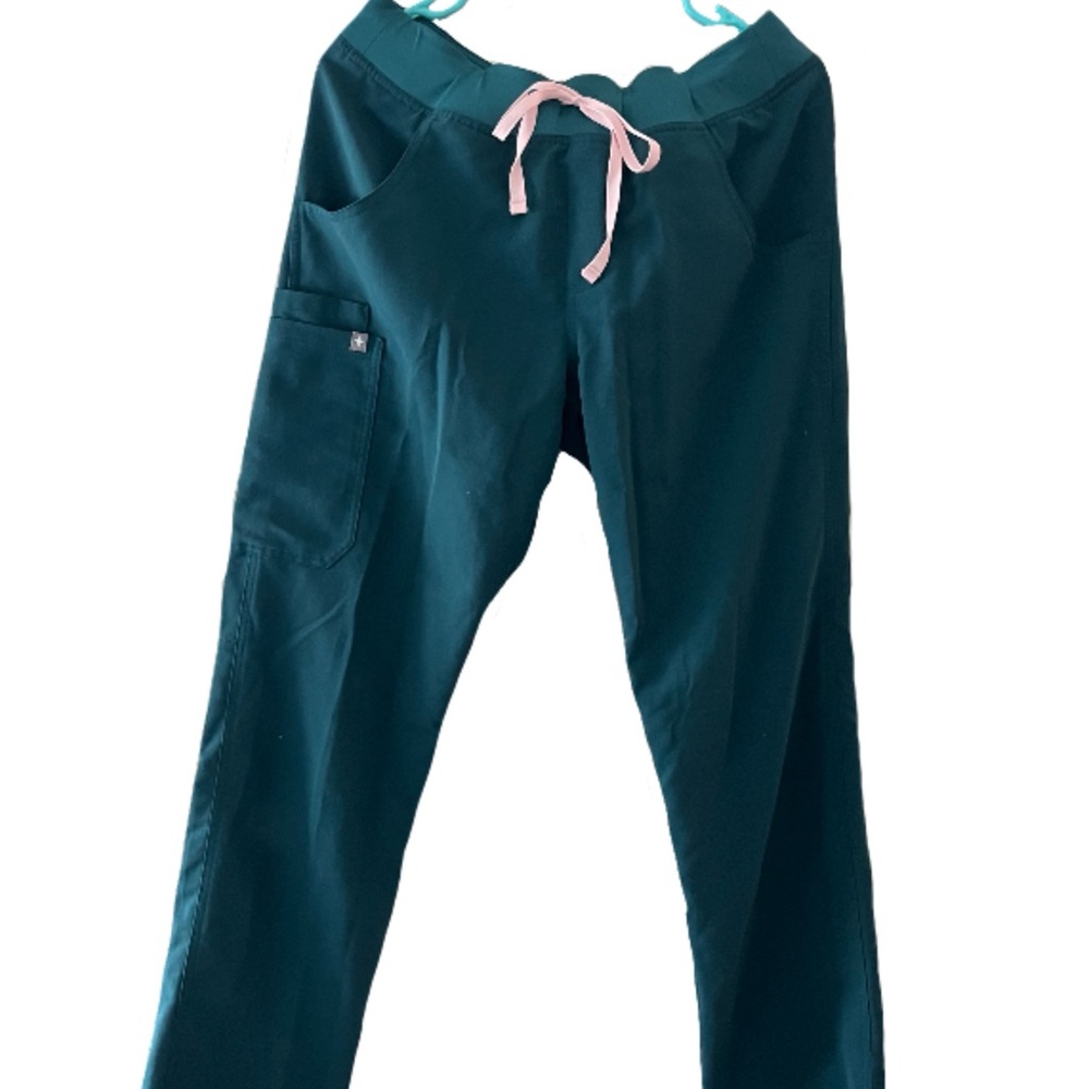 Figs Caribbean Blue Kade - Tall Cargo Scrub Pants